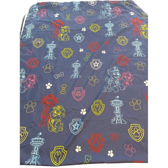 Kid 3 Piece Set Paw Patrol Nickelodeon Blue Twin Flat Sheet Pillowcases Bedding - Picture 6 of 12